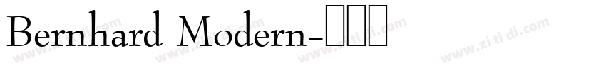 Bernhard Modern字体转换